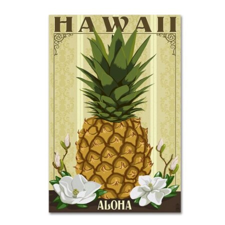 Trademark Fine Art Lantern Press 'Pineapple' Canvas Art, 30x47 ALI09884-C3047GG
